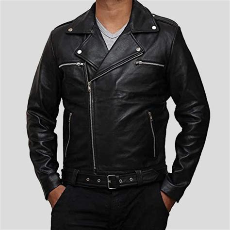 negan jacket replica|negan real leather jacket.